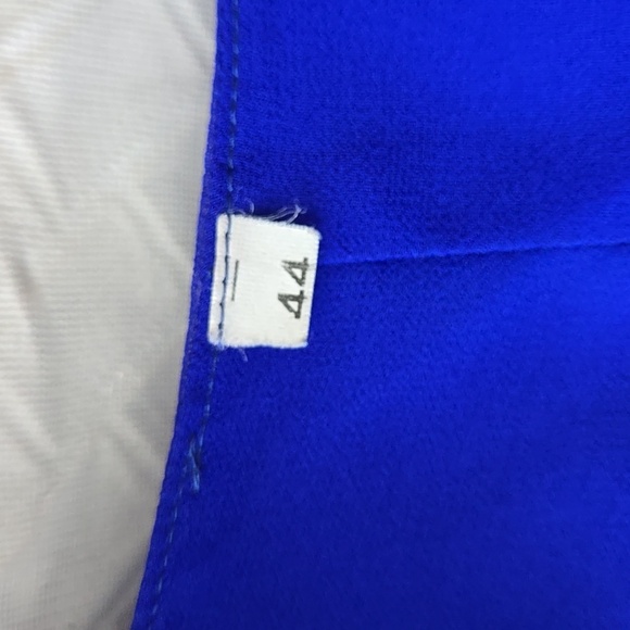 Elegant Royal Blue and Gold Embroidered Tunic Top Summer Indie Ethnic - Picture 7 of 12